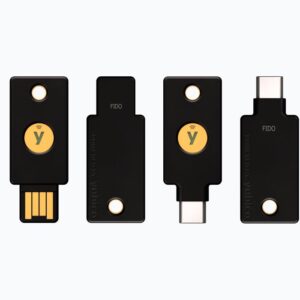 Security Key NFC by Yubico – FIDO-Sicherheitsschlüssel (USB-A/NFC, Schwarz)