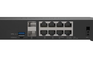 SonicWall TZ280 Next-Generation Firewall – Rückansicht mit Anschlüssen