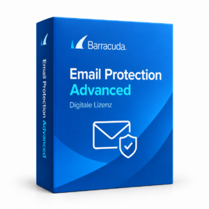 Barracuda Email Protection Advanced – illustrative Produktbox einer digitalen Lizenz