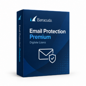 Barracuda Email Protection Premium – illustrative Produktbox einer digitalen Lizenz