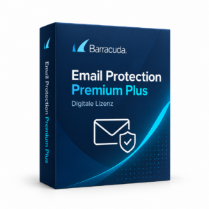 Barracuda Email Protection Premium Plus – illustrative Produktbox einer digitalen Lizenz
